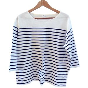 NWT Old Navy Boatneck 3/4 sleeve Top -L